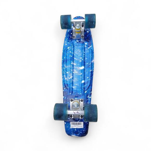 Rimable Penny Board 22" Skateboard Complete Galaxy Blue - Picture 1 of 8